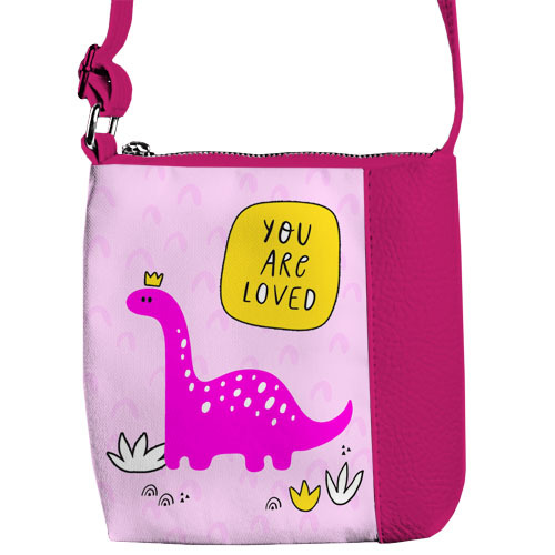 

Сумка детская Little prince/princess You are loved динозаврик Presentville 18х18 см 000175494