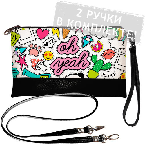 

Клатч через плечо Стикеры Presentville 25х15 см 000174977