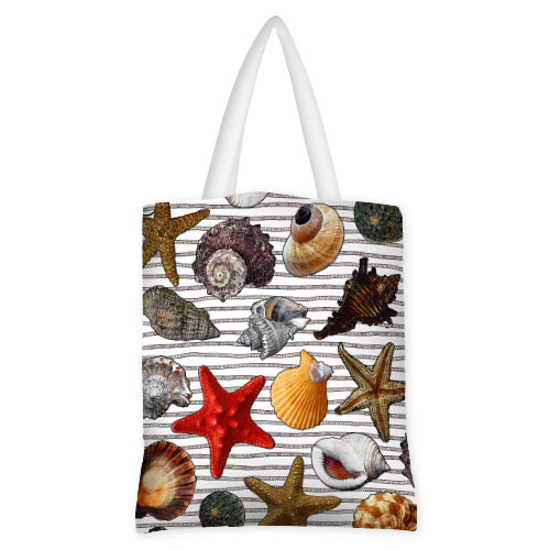 

Сумка женская тканевая Original Морские ракушки Presentville 40x45 см 000173471