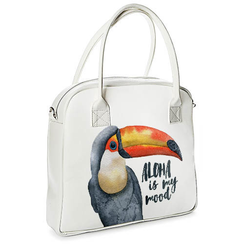 

Сумка с принтом Oxford Aloha is my mood Тукан Presentville 32х30х9 см 000169797
