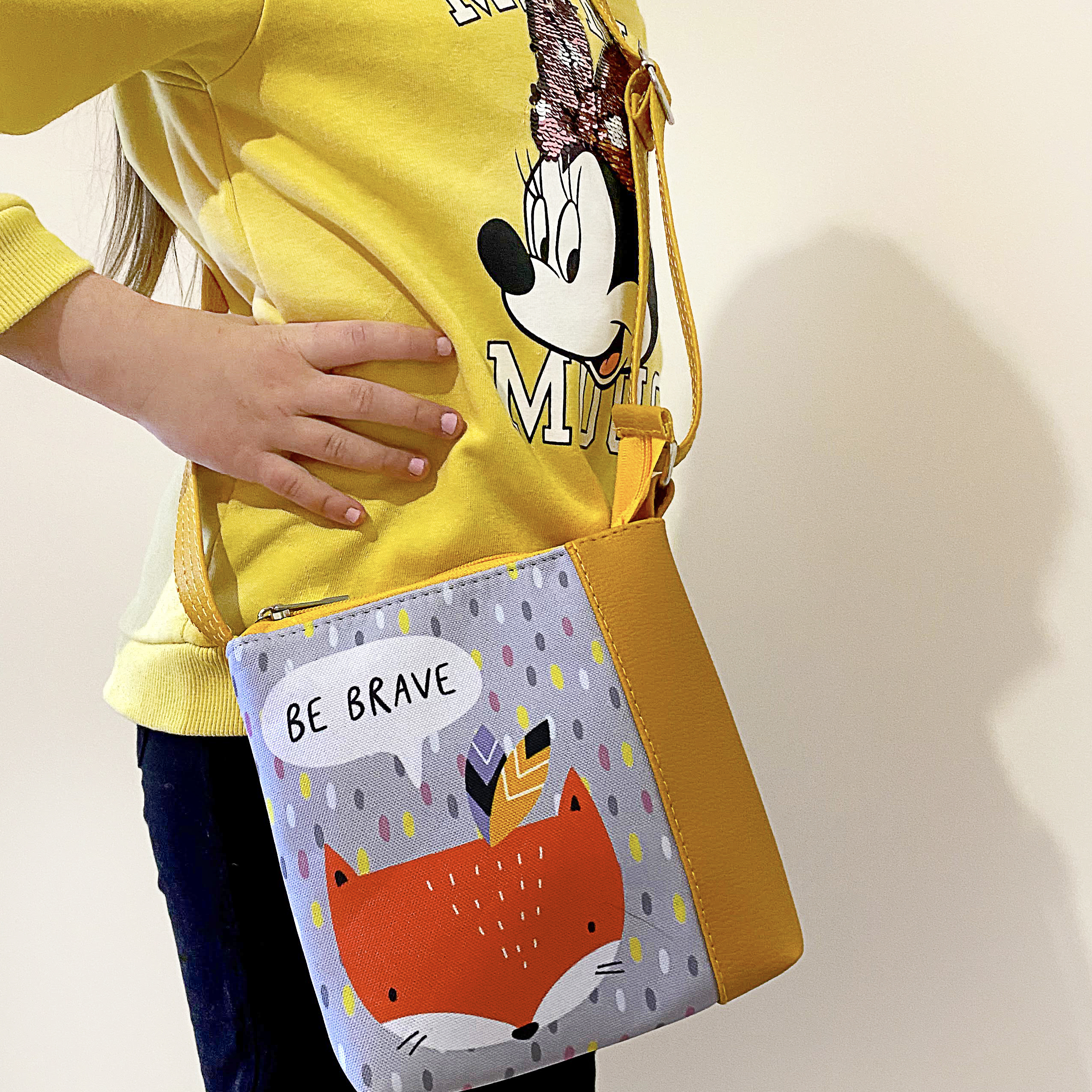 

Сумка детская Little prince/princess Be brave лисичка Presentville 18х18 см 000175501