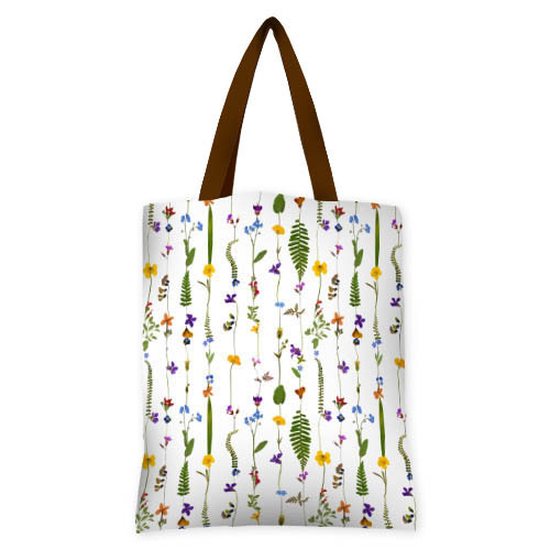 

Сумка женская тканевая Original Цветочные линии Presentville 40x45 см 000173387