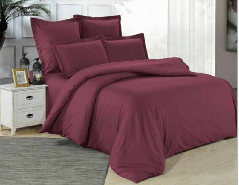 

Комплект постельного белья Jolie maison LUX САТИН СЕМЕЙНЫЙ 11-ти предметный Вишневый