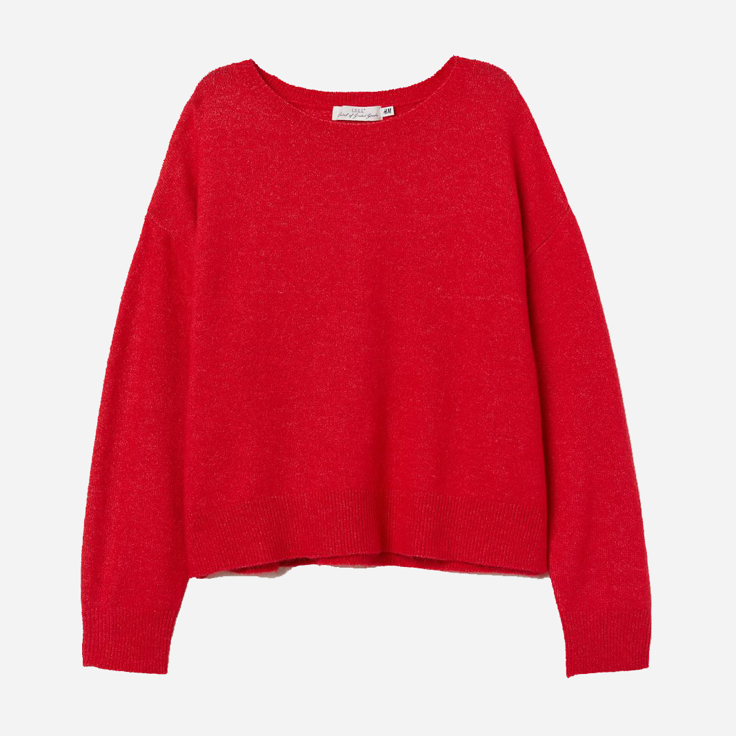 

Джемпер H&M 0677219-8  Красный, Джемпер H&M 0677219-8 L Красный