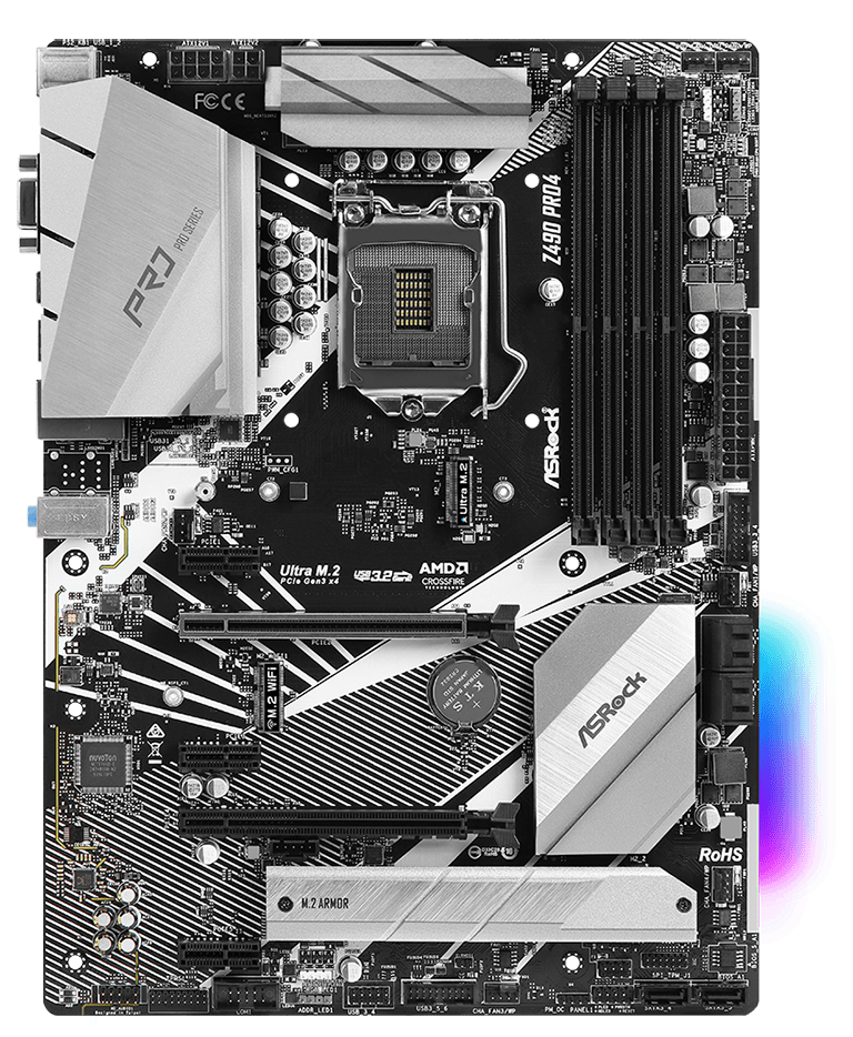 

Материнская плата ASRock Z490 Pro4 (s1200, Intel Z490, PCI-Ex16)