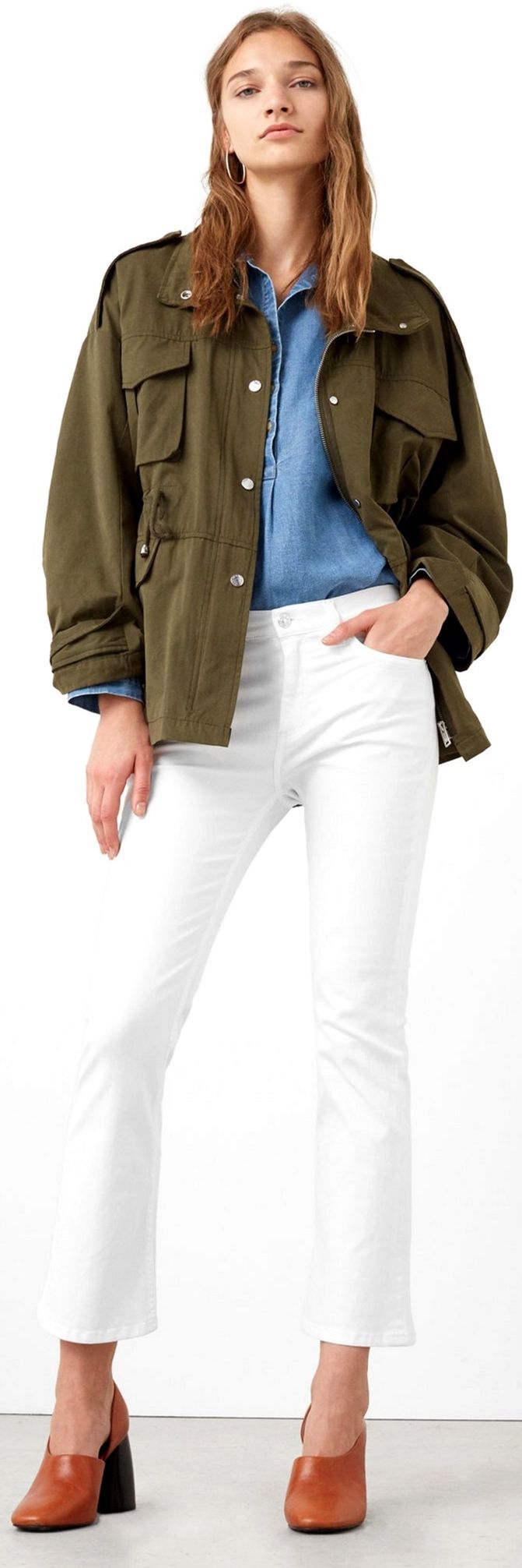 

Джинсы Mango 73063640 34 Белые