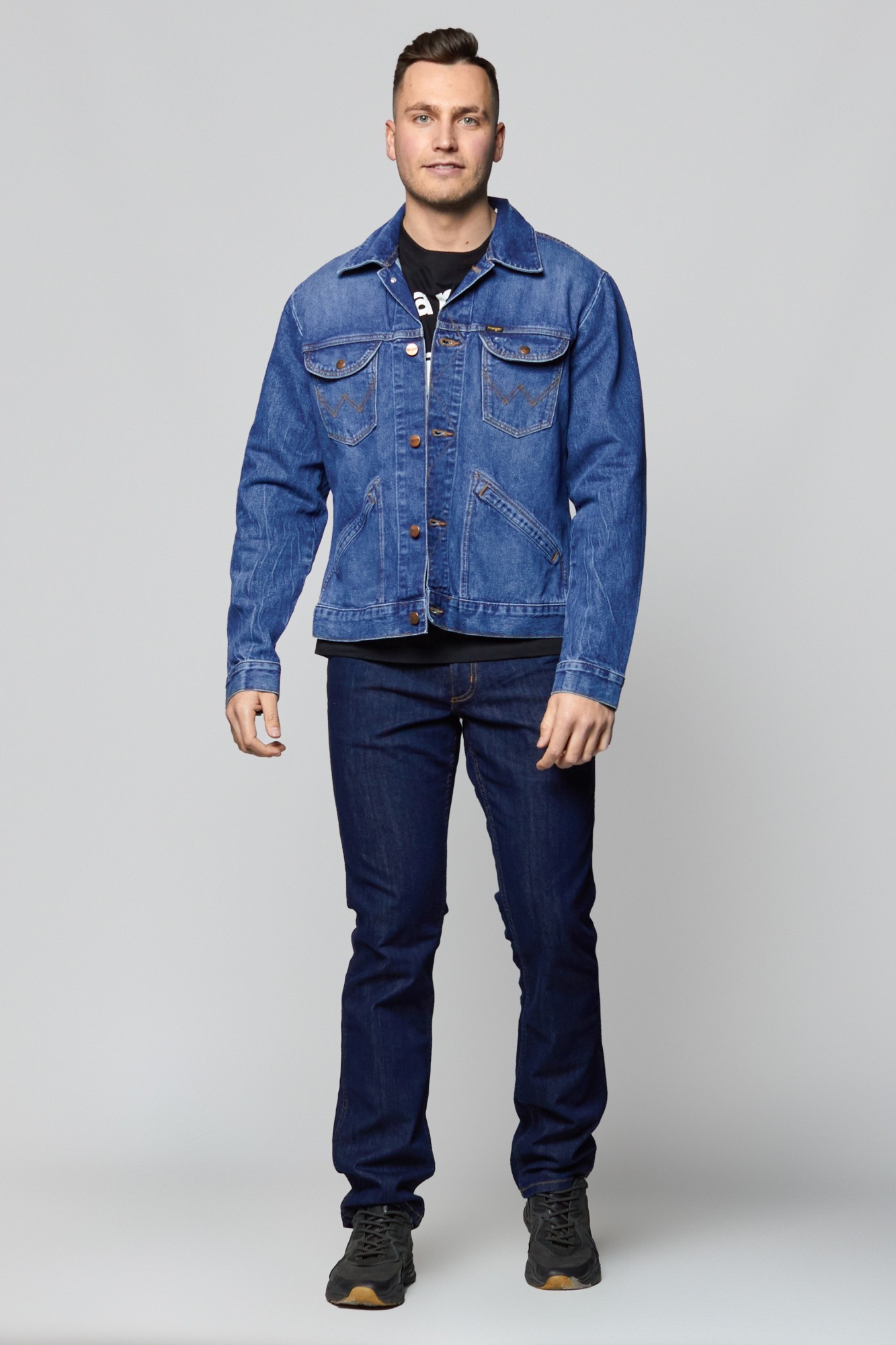 

Куртка джинсовая Wrangler 124WJ Icons Regular Fit Голубой -00, Куртка джинсовая Wrangler 124WJ Icons Regular Fit Голубой S-00