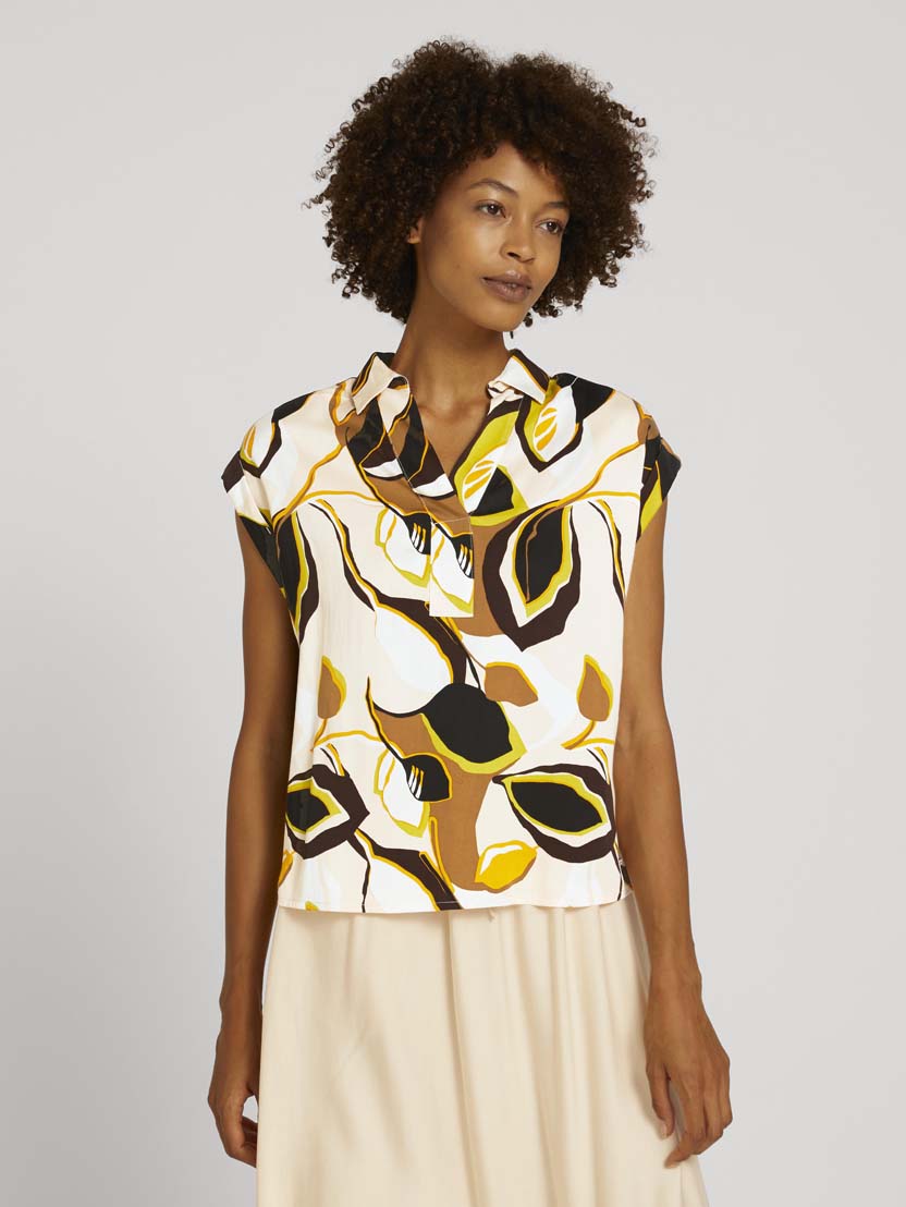 

Блуза Tom Tailor 1027732 brown green leaves design  разноцветный, Блуза Tom Tailor 1027732 brown green leaves design 38 разноцветный