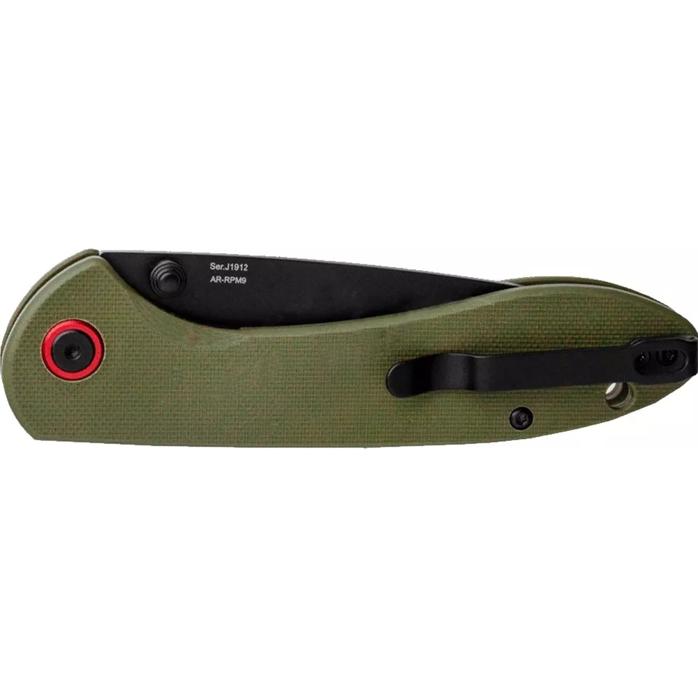 

Нож CJRB Feldspar Black Blade, AR-RPM9 Steel, ц:green