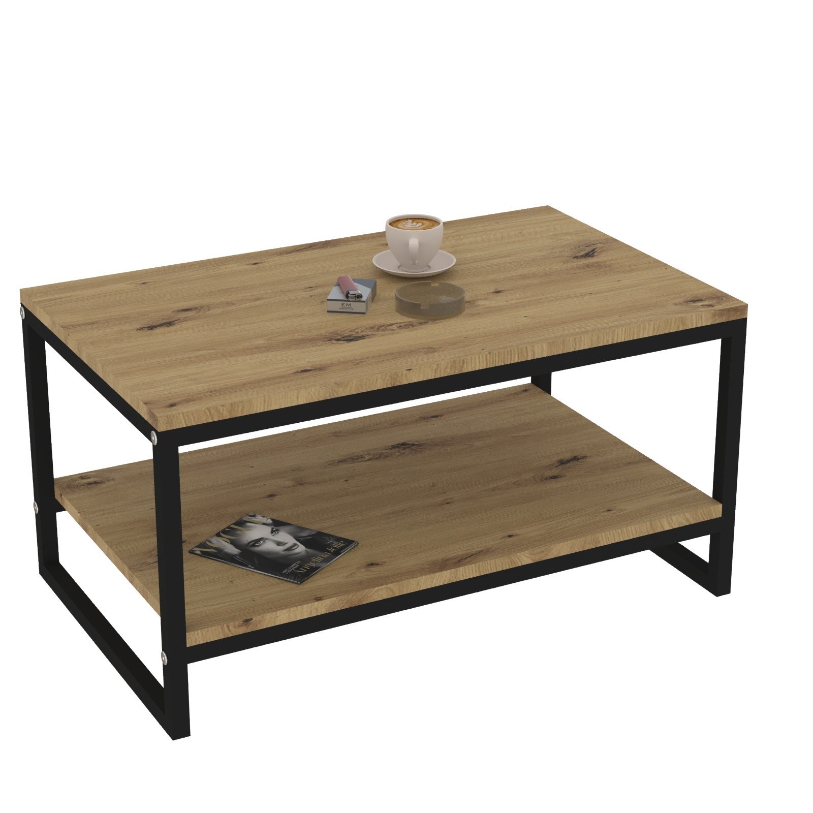 

Журнальный стол Vian-Dizain О-1 90*55 Артизан Черный