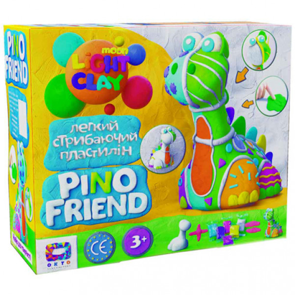 

Набір легкого стрибаючого пластиліну ТМ Moon Light Clay Pino Friend Бард (9)