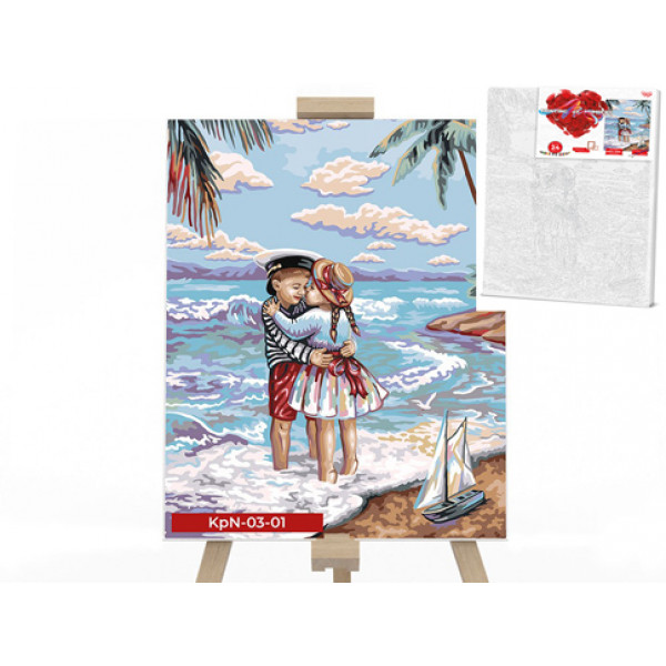 

Креативна творчість "PAINTING BY NUMBERS" 30см*40см економ №1 "Морський пляж" *