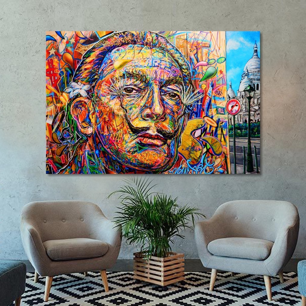 

Картина Поп-Арт ,Стрит -Арт ,на холсте Сальвадор Дали оригинальная 50x70 см (Код товара:00114)