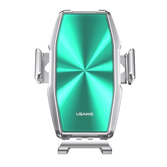 

Автомобильная беспроводная зарядка USAMS US-CD134 FOD (15W) с автоматическим индукционным держателем (крепление решетка обдува) серия Zenya Silver