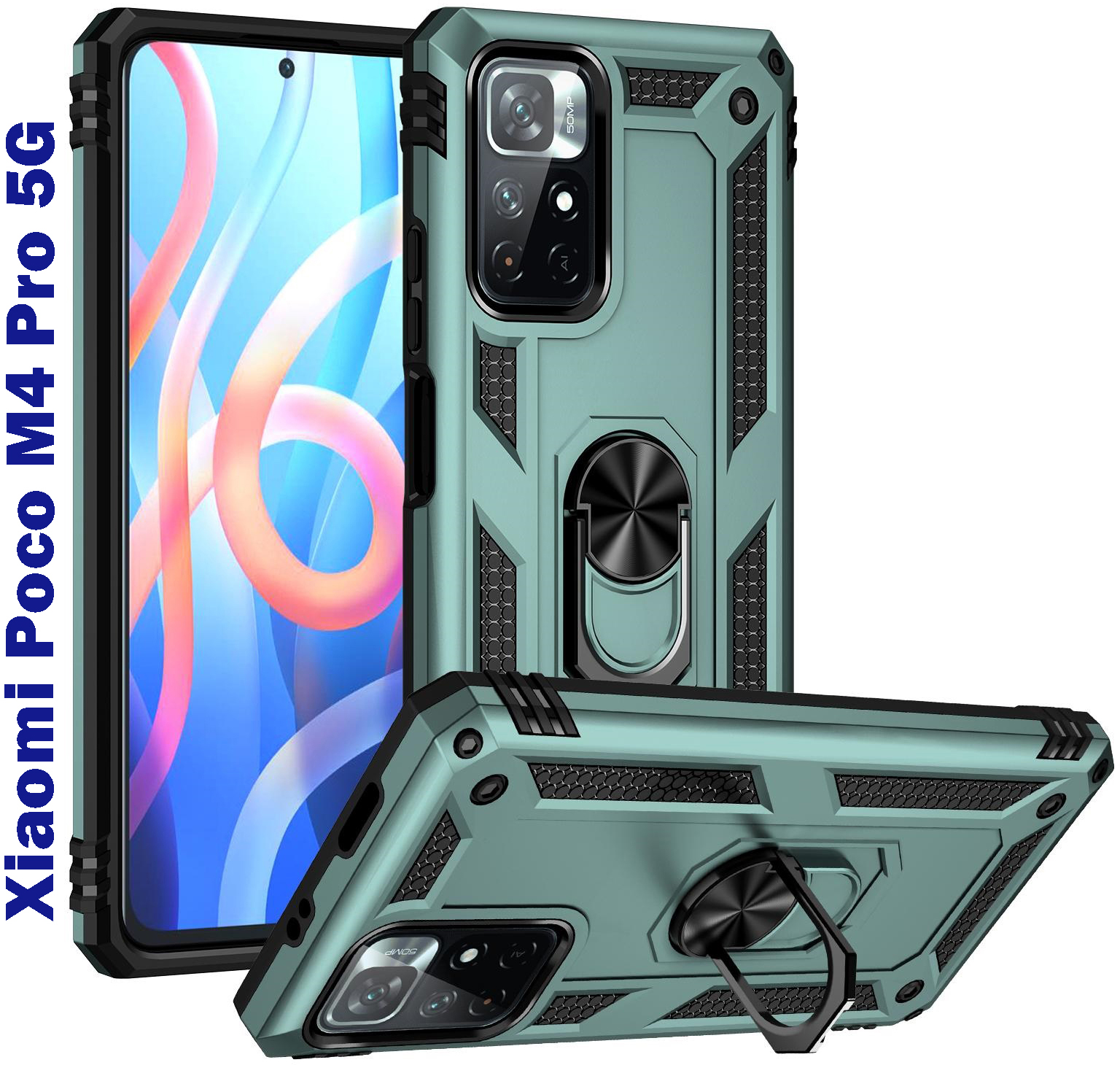 

Панель BeCover Military для Poco M4 Pro 5G Dark Green