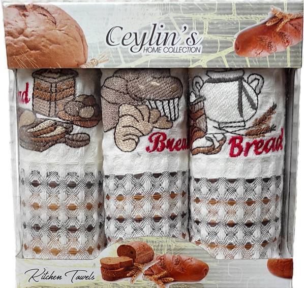 

Набор вафельных салфеток Ceylin's Home Textile с вышивкой № 13 35 х 50 см 3 шт