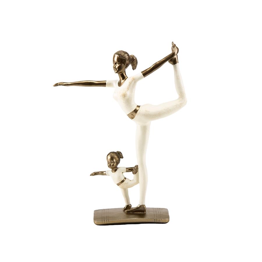

Статуэтка "Мама с ребенком на йоге" (2007-142), Полистоун, Elisey