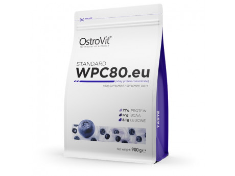 

Протеин Ostrovit WPC 80 Eu standard 900 грамм Вкус Черничный йогурт