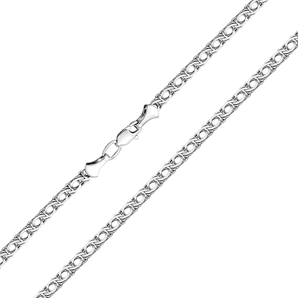 

Серебряная цепочка в плетении бисмарк 000122257 45 размера