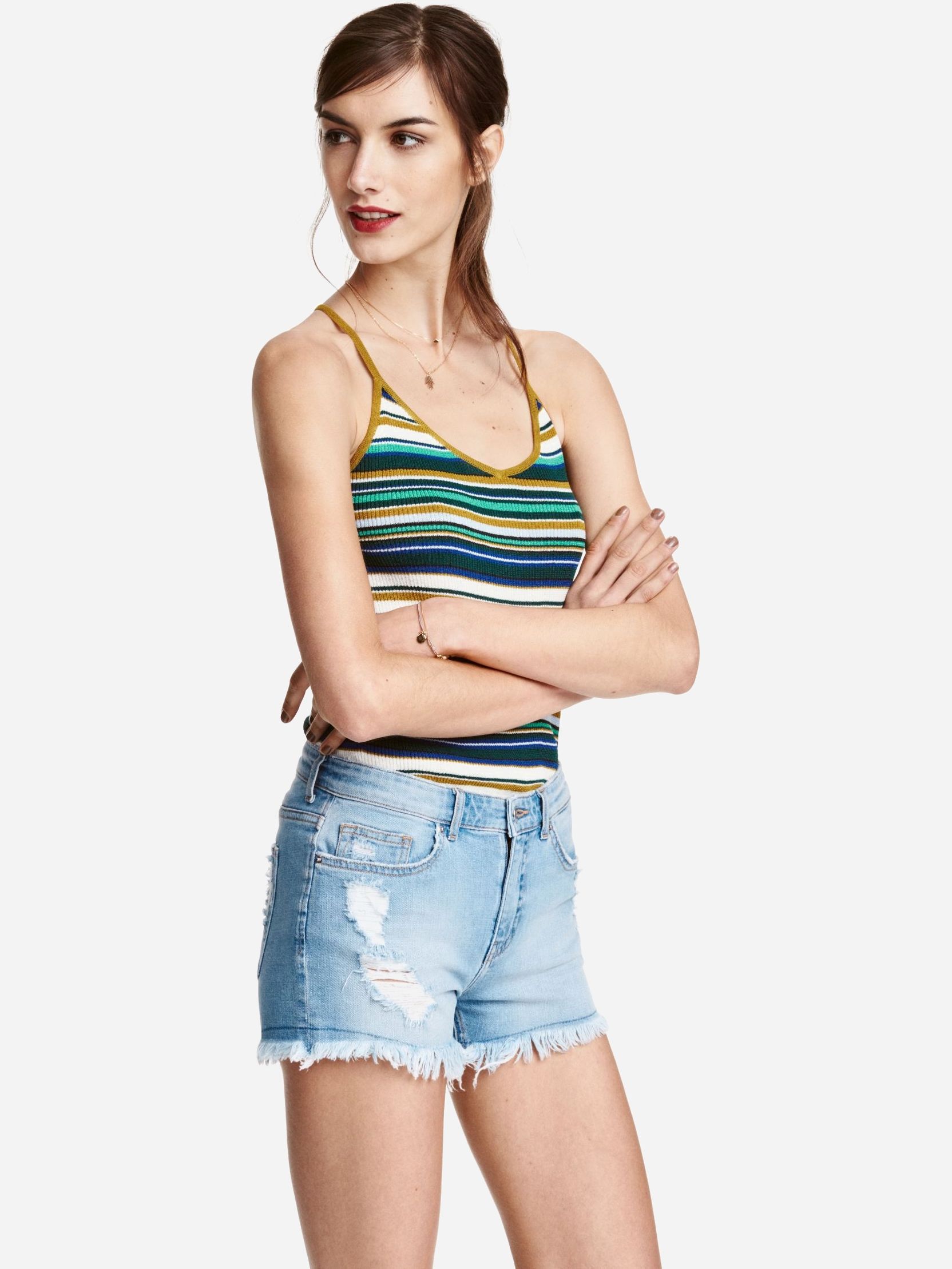 

Топ H& 3hm06110177  Зеленый, Топ H&M 3hm06110177 M Зеленый