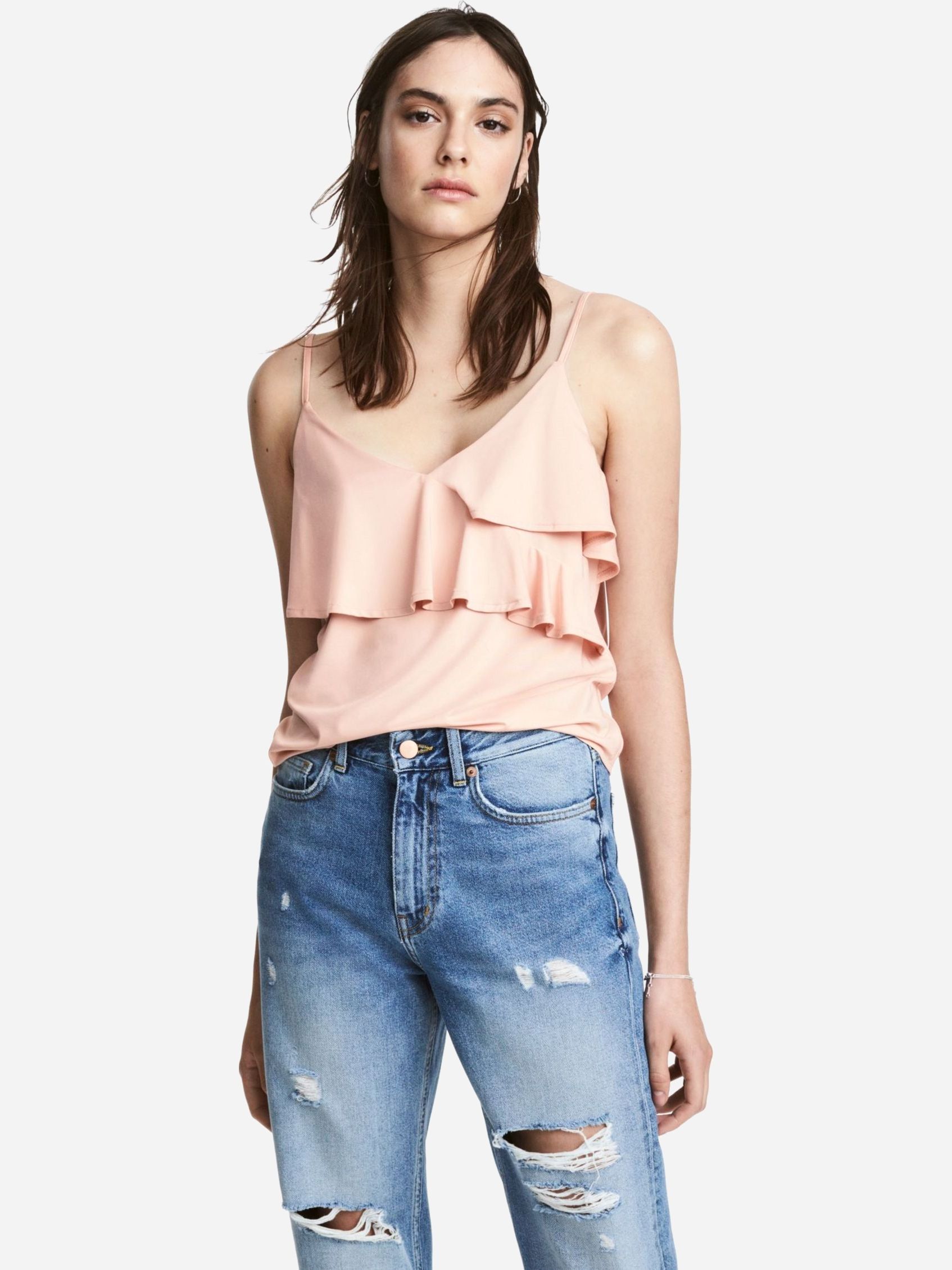 

Топ H&M 5206585  Пудра, Топ H&M 5206585 L Пудра
