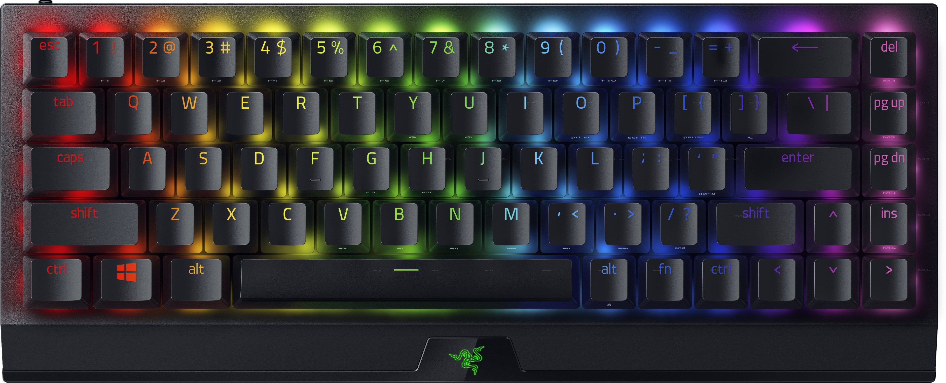 

Игровая клавиатура Razer BlackWidow V3 Mini Hyperspeed Green Switch RU (RZ03-03891600-R3R1)