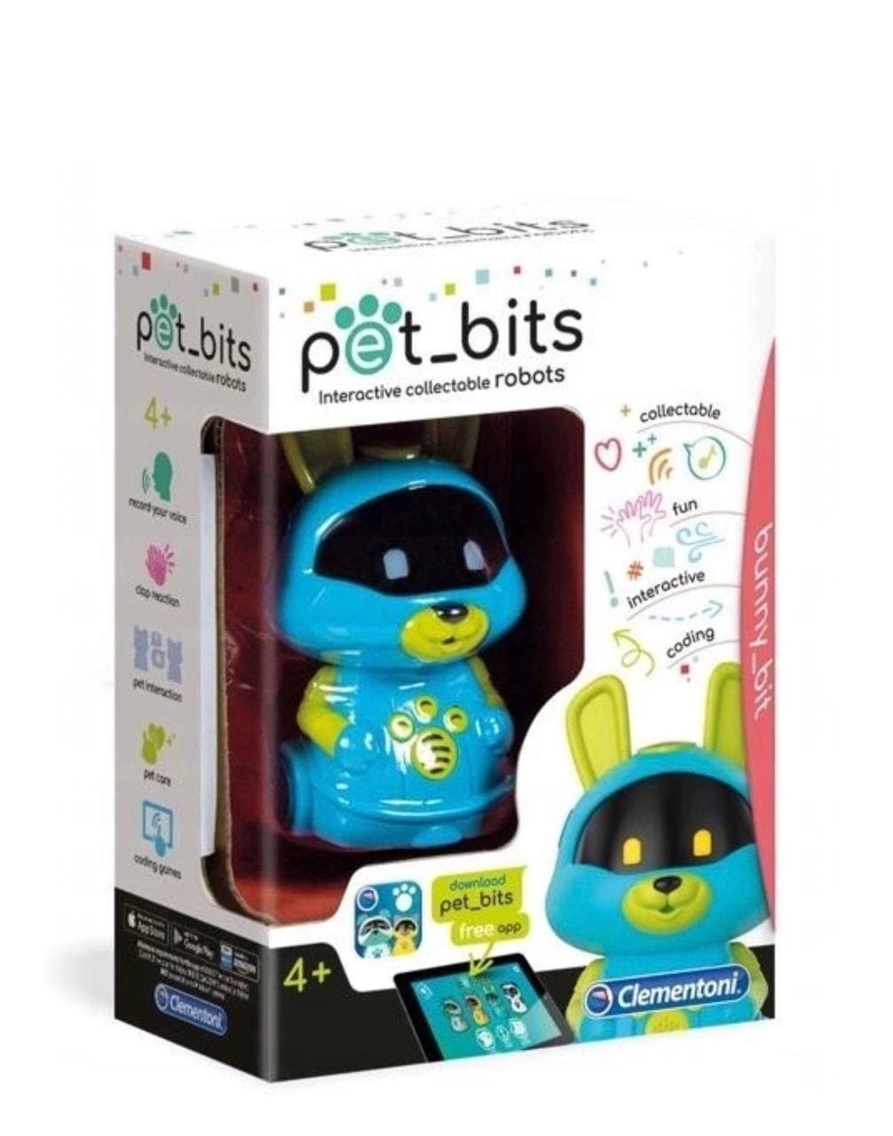 

Інтерактивний робот Clementoni Pet-Bits кролик голубий
