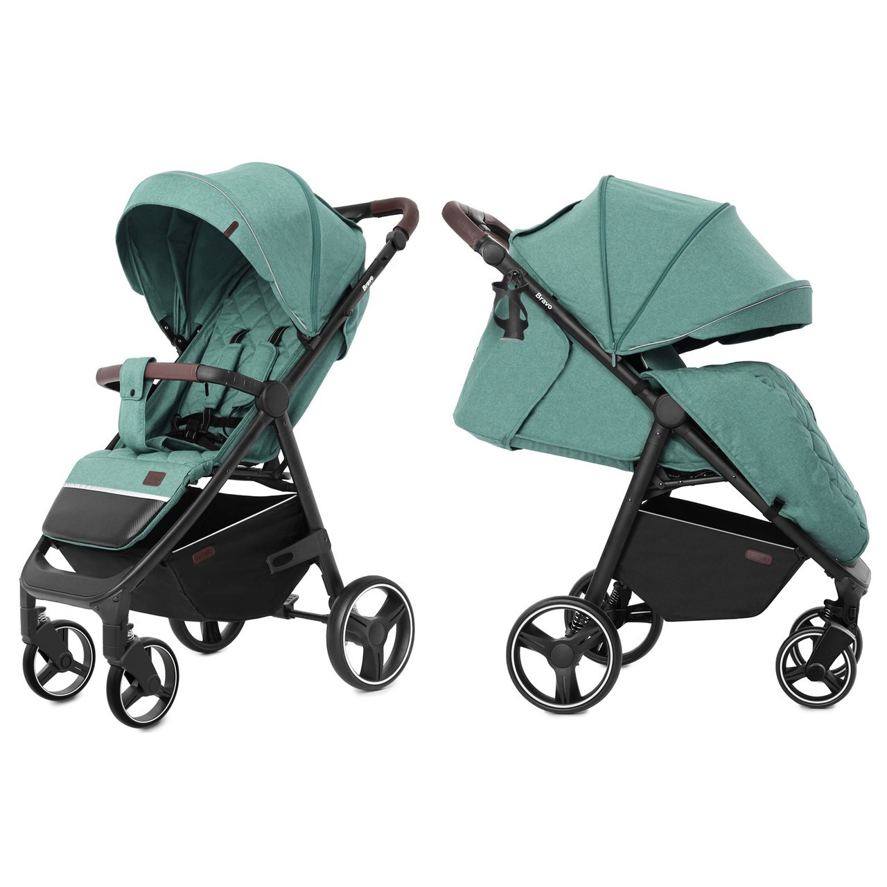 

Коляска прогулочная CARRELLO Bravo CRL-8512 Basil Green +дождевик L