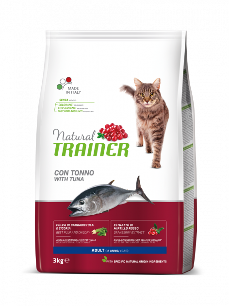 

Сухой корм для кошек Trainer Natural Super Premium Adult with Tuna со свежим тунцом 3 кг