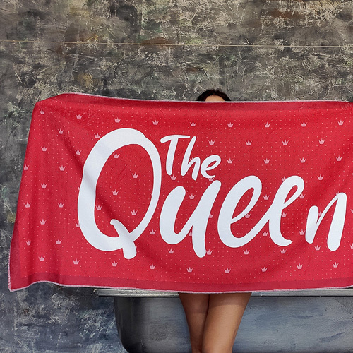 

Полотенце пляжное с принтом The Queen Presentville 150х70 см 000170157
