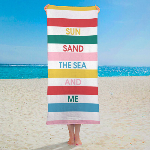 

Полотенце пляжное с принтом Sun sand the sea and me Presentville 150х70 см 000170202