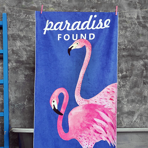 

Полотенце пляжное большое с принтом Paradise found Presentville 150х70 см 000170212