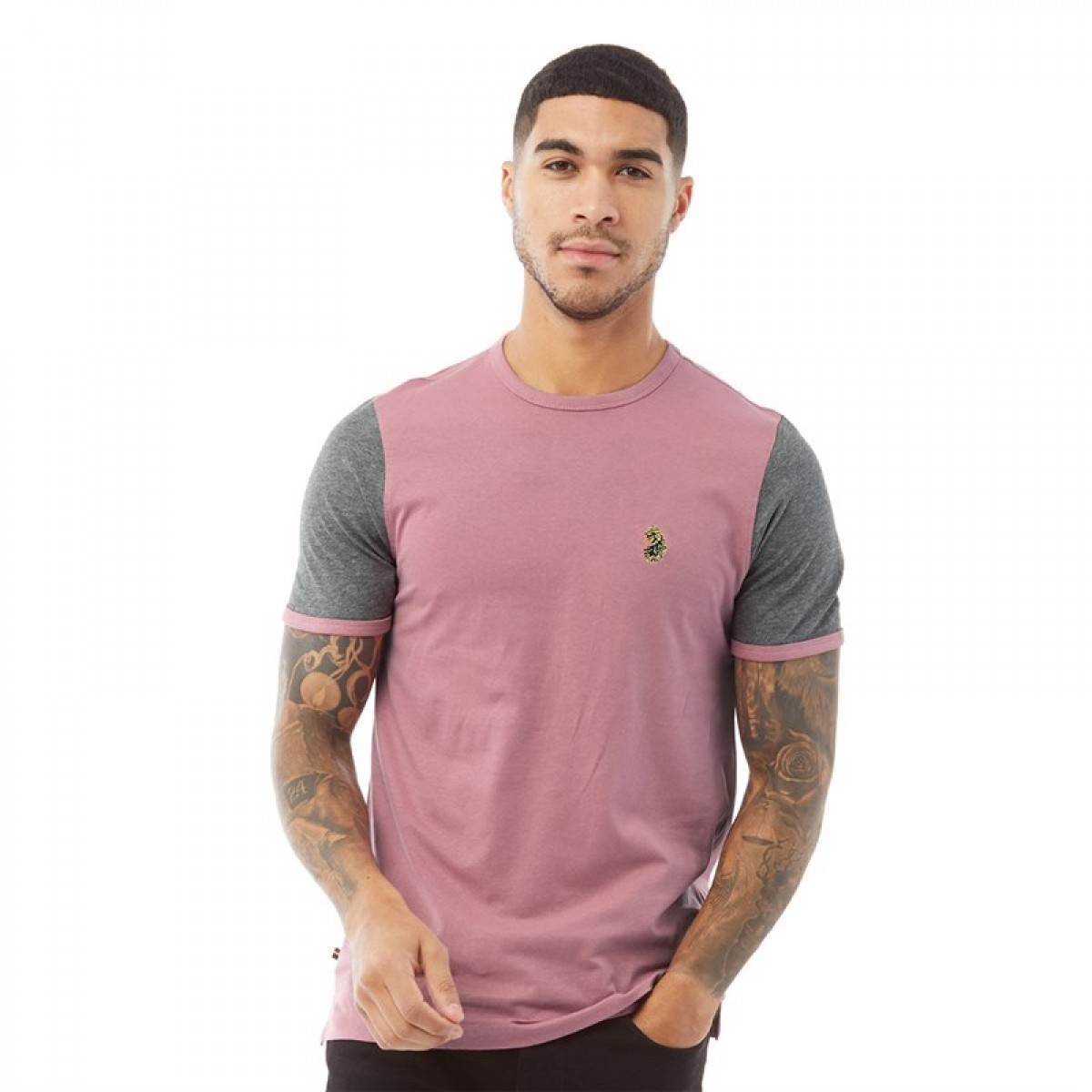 

Футболка LUKE 1977 Ringer Contrast Cassis/Grey Marl Dusky Pink, S (42)