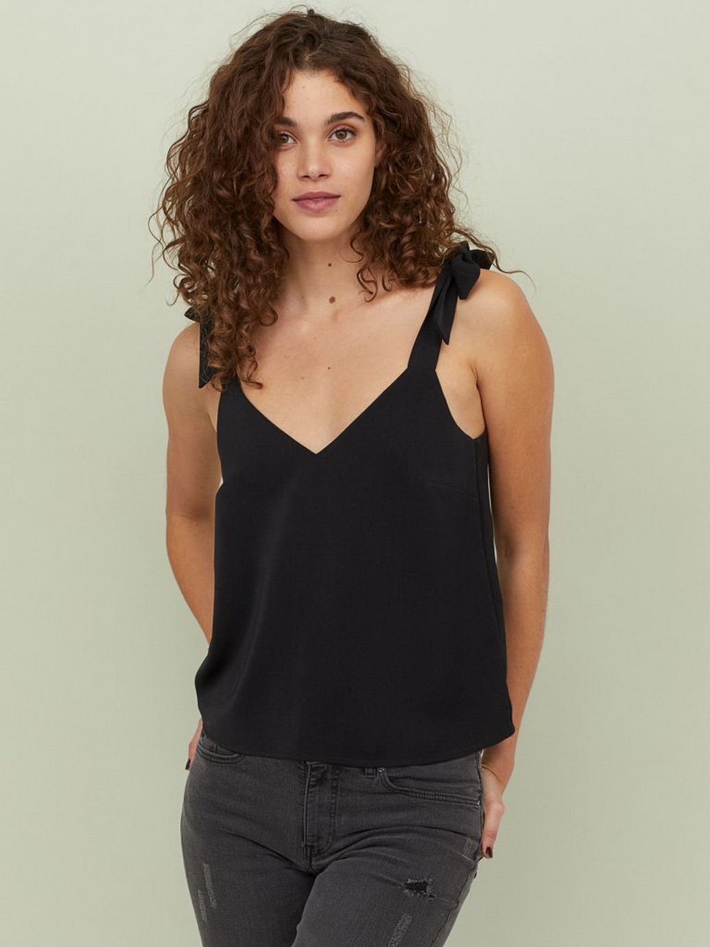

Топ H&M 0711236-9  Черный, Топ H&M 0711236-9 36 Черный