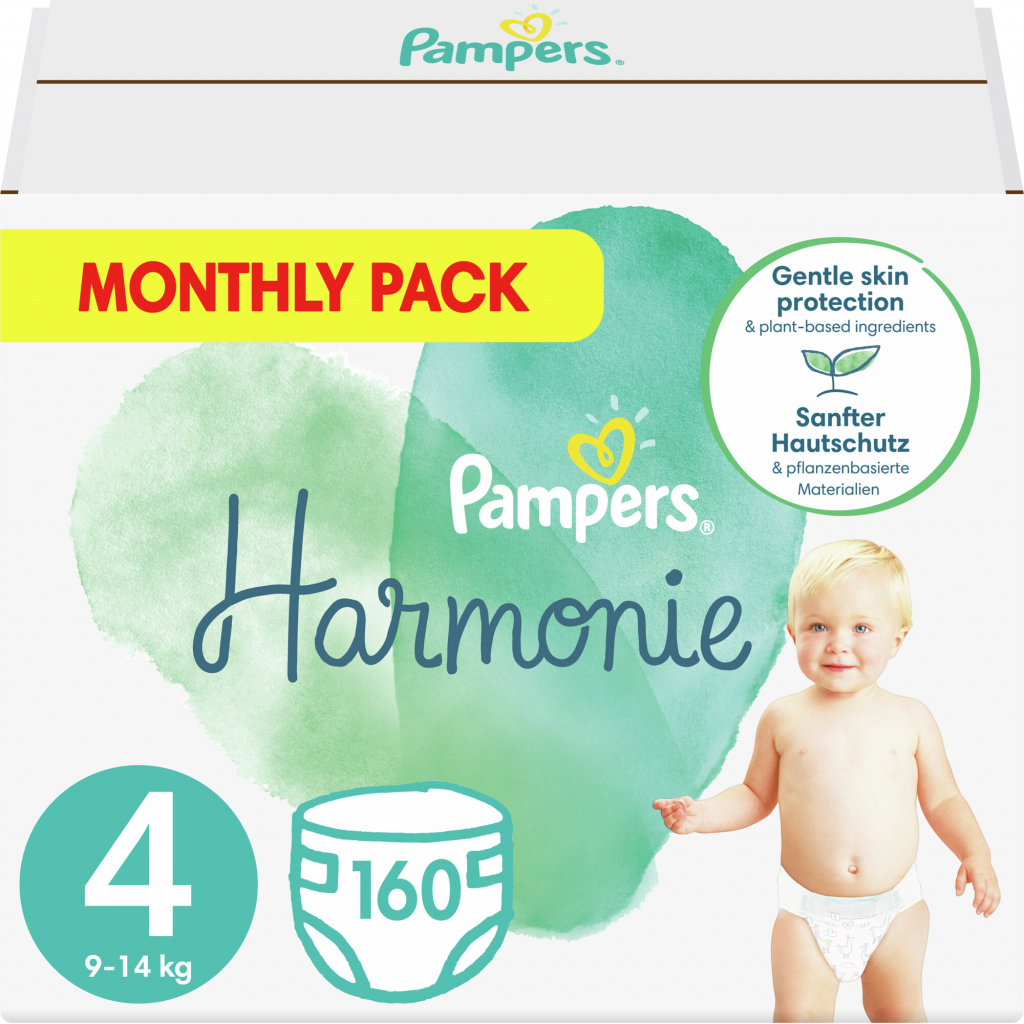 

Подгузник Pampers Harmonie Размер 4 (9-14 кг) 160 шт (8006540156445)