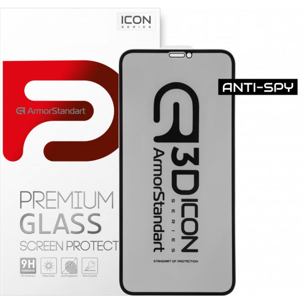 

Стекло защитное Armorstandart Icon 3D Anti-spy Apple iPhone 11/XR Black (ARM56128-GI3D-BK)