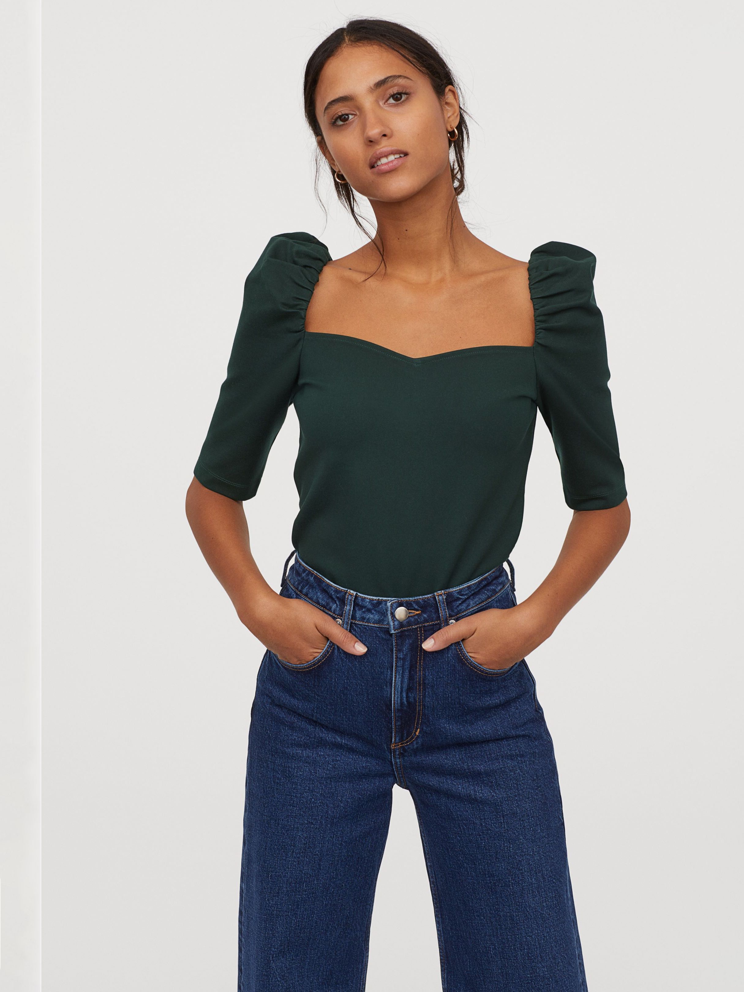 

Топ H&M 0835664-0  Зеленый, Топ H&M 0835664-0 S Зеленый