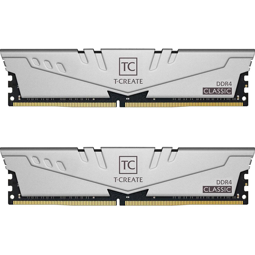 

Модуль памяти для компьютера DDR4 16GB (2x8GB) 3200 MHz T-Create Classic 10L Gray Team (TTCCD416G3200HC22DC01)