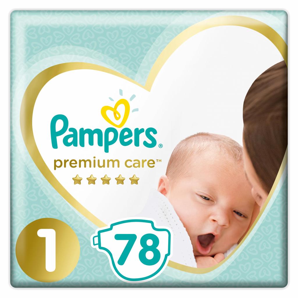 

Подгузник Pampers Premium Care New Born Размер 1 (2-5 кг) 78 шт (8001841104836)