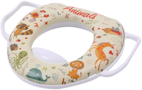

Накладка на унитаз Lorelli с ручками Animals white (10130680006)