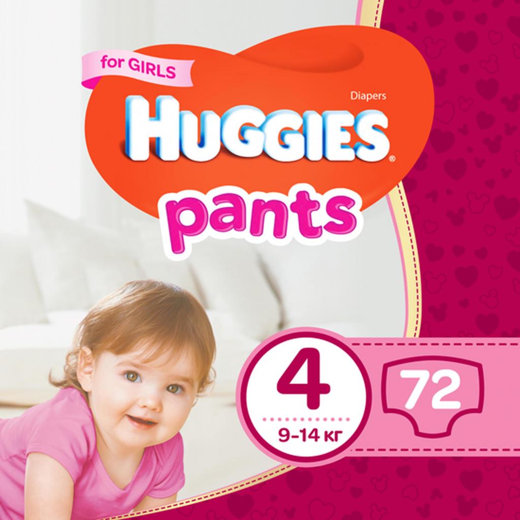 

Подгузник Huggies Pants 4 для девочек (9-14 кг) 72 шт (5029053564098)