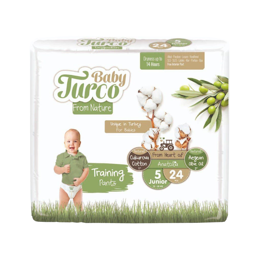 

Подгузник Baby Turco трусики Junior Размер 5 (12-25 кг) 24 шт (8681212064589)