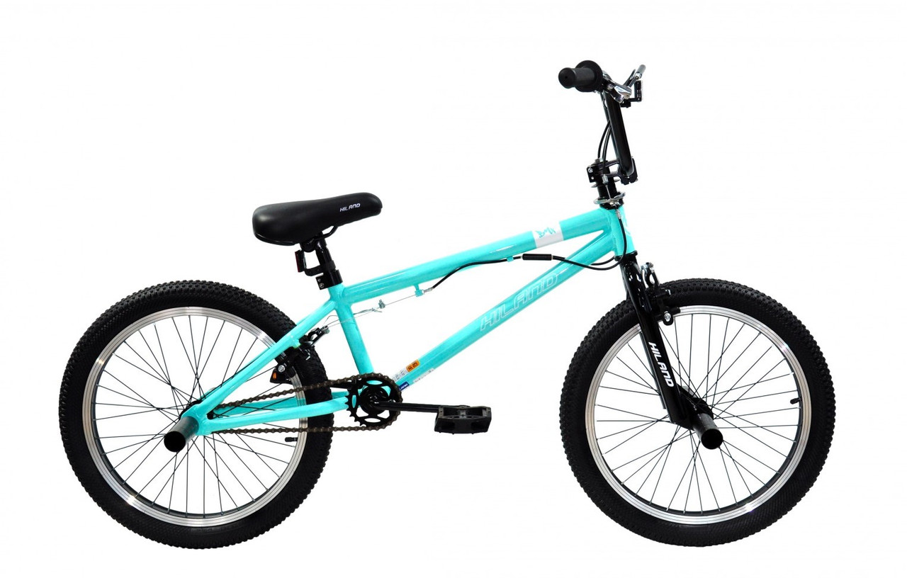 

Трюковой велосипед BMX Hiland 20 Бирюзовый FRS ST 4007
