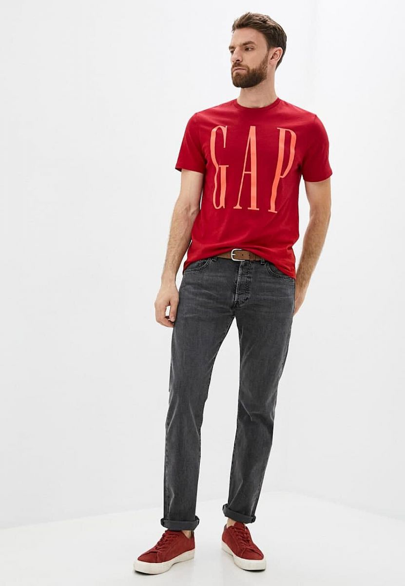 

Футболка мужская GAP 1159759475 (Красный, Футболка мужская GAP 1159759475 (Красный, XL)