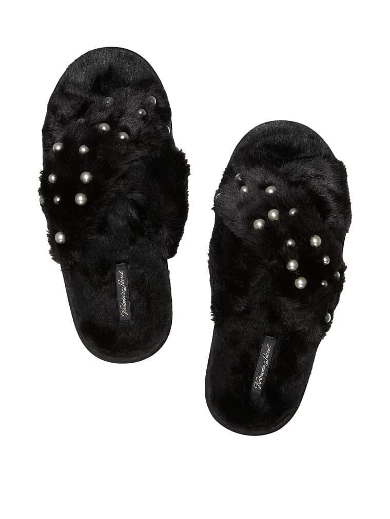 

Женские тапочки Victoria's Secret домашние комнатные 1159759448 (Черный, 38-39)