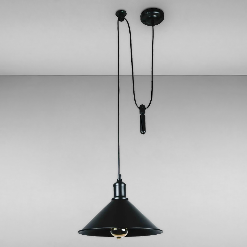 

Люстра подвесная Light House LS-17167-1G BK(300) с гирей черный