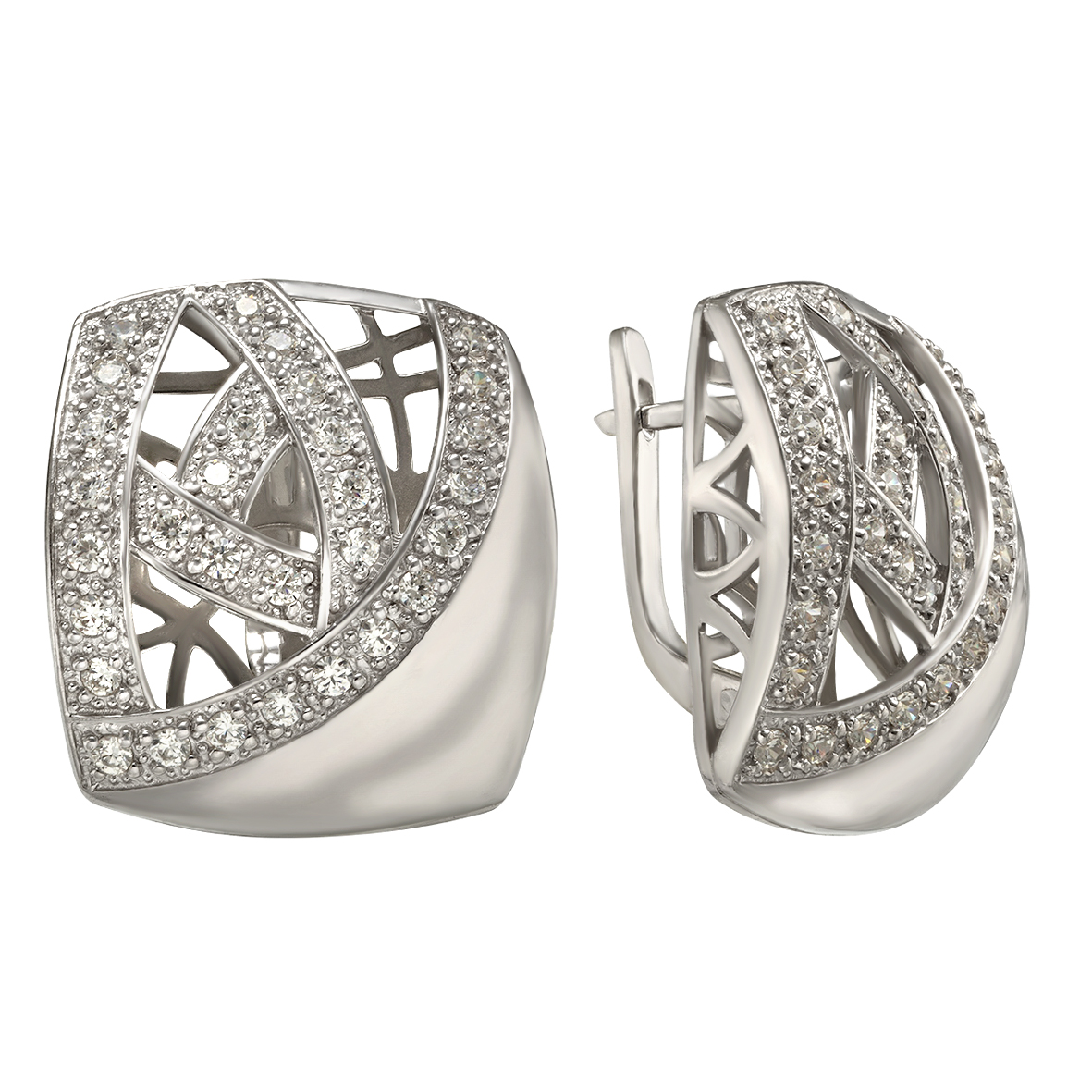 

Серебряные серьги с фианитами Tango Jewellery Company 420647С