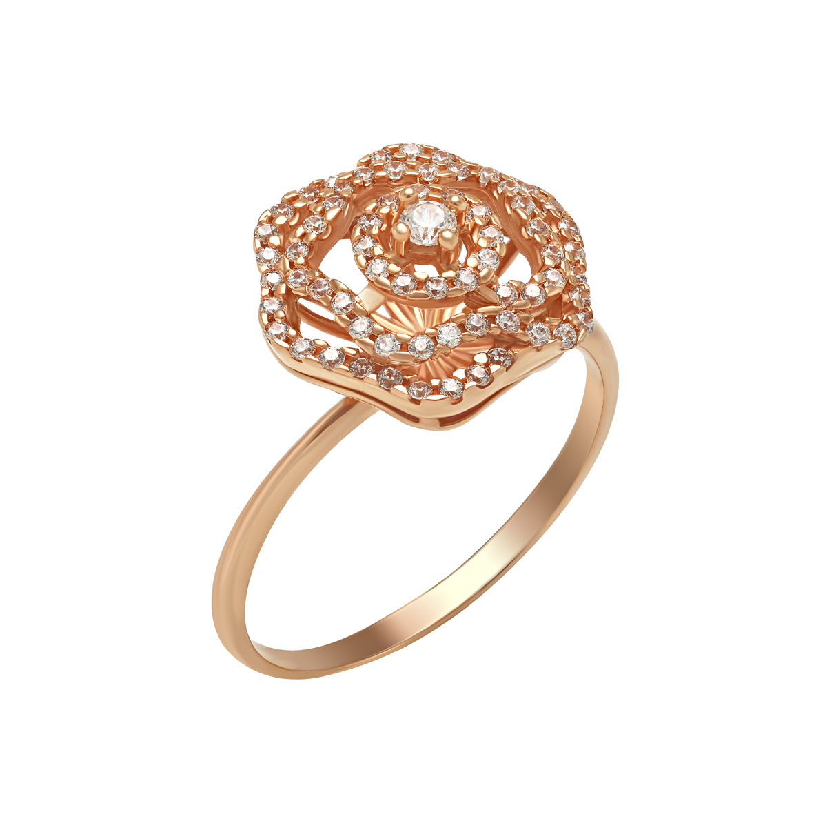 

Золотое кольцо с фианитами Tango Jewellery Company 330963 размер 17