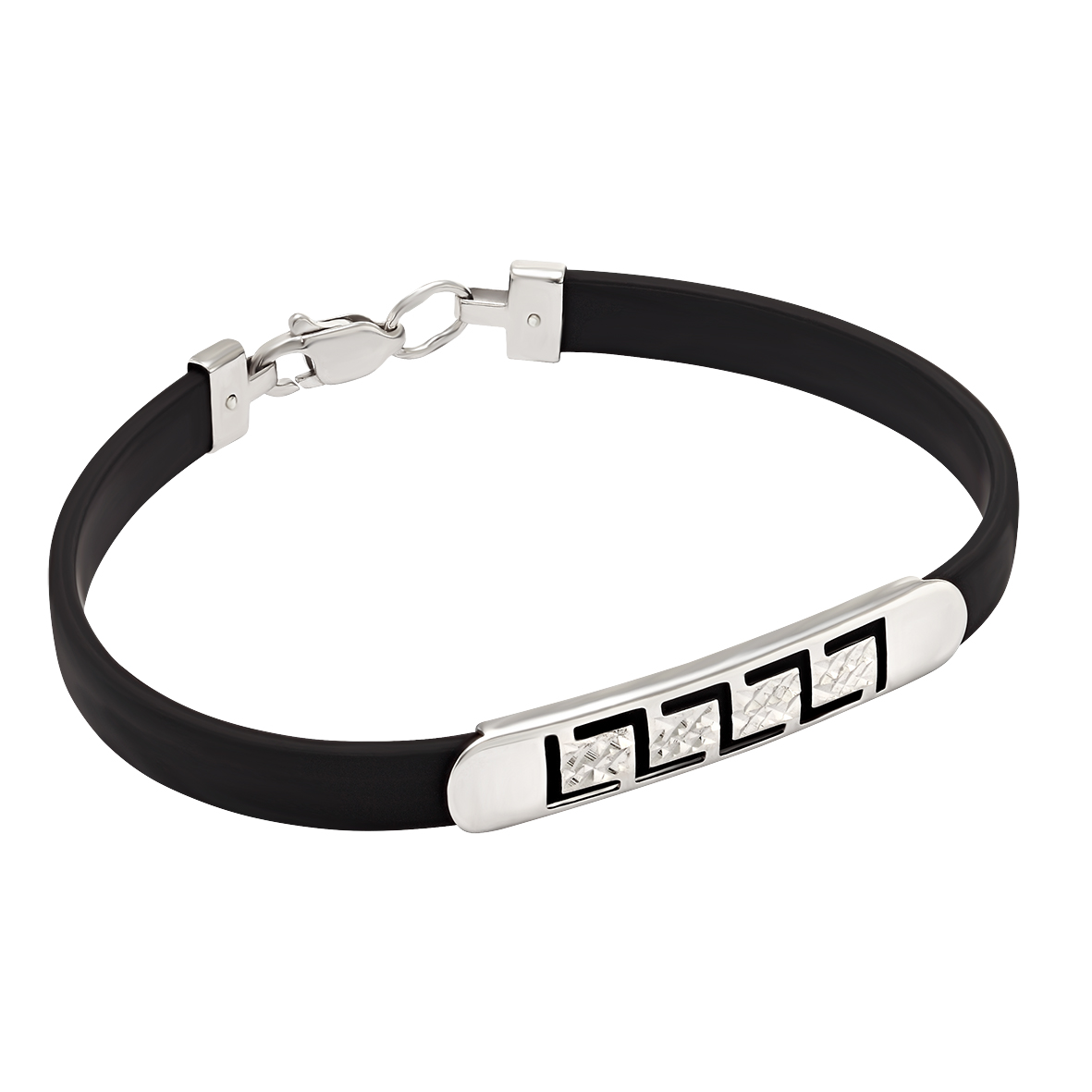 

Браслет из серебра с каучуком Tango Jewellery Company 910033С размер 170