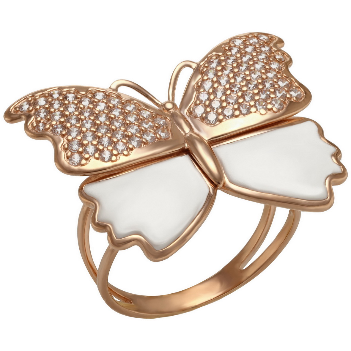 

Золотое кольцо с фианитами с эмалью Tango Jewellery Company 330110Е размер 19